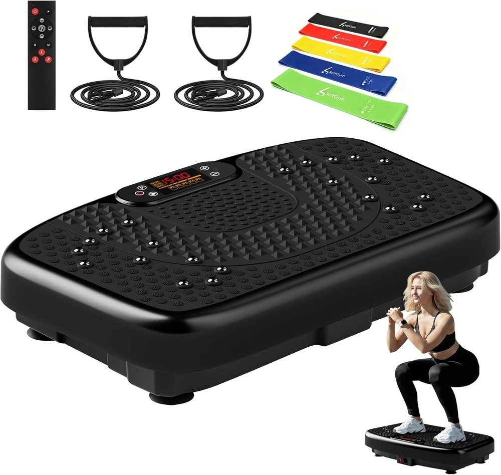 Curved Vibration Plate Exercise Machine with Magnetic , Lymphatic Dr...