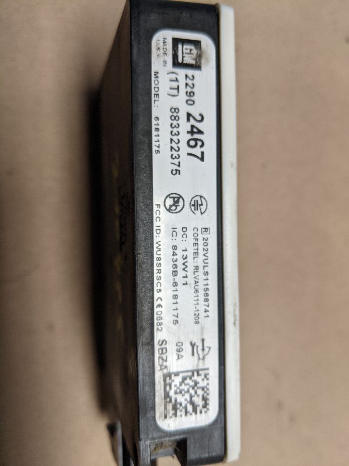 Used Blind Spot Detection System Warning Control Module fits: 2013 Cadillac Srx