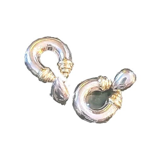 Vintage Sterling Silver 925 Earrings 2 Pair Thailand Substantial Silver