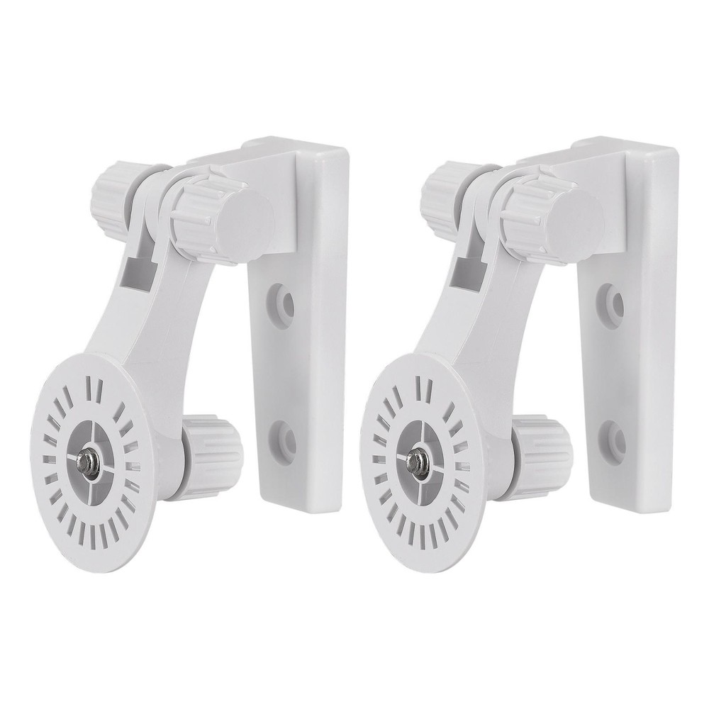 Adjustable Security Camera Bracket, Plastic Wall Mount CCTV Stand, White 2pcs