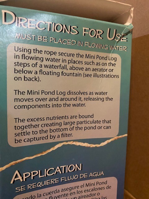 Mini Pond Log by Applied Polymer Systems