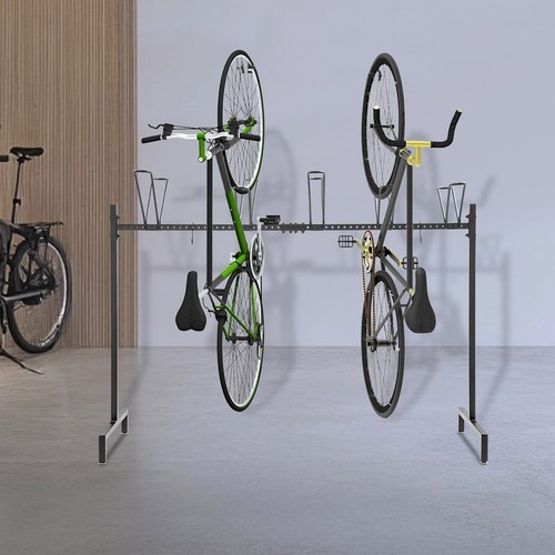 5-Slot Bike Organizer Bicycle Parking Rack Bicycle Storage Holder Floor Stand