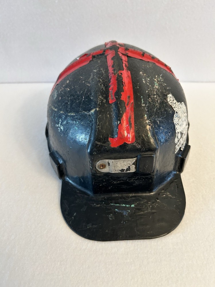 Low Pro Coal Miners Mining Hard Hat Vintage Black Used