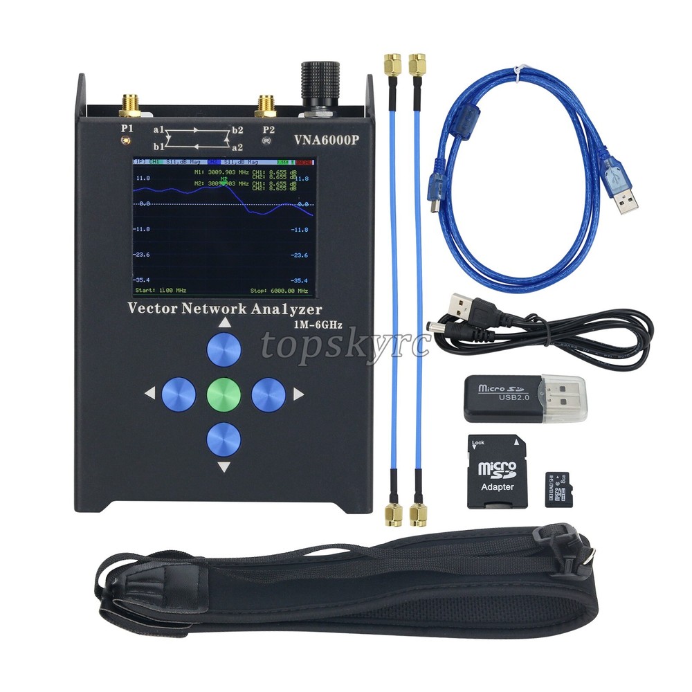 1M-6GHz Portable Vector Network Analyzer VNA with Aluminum Shell VNA6000P tpys