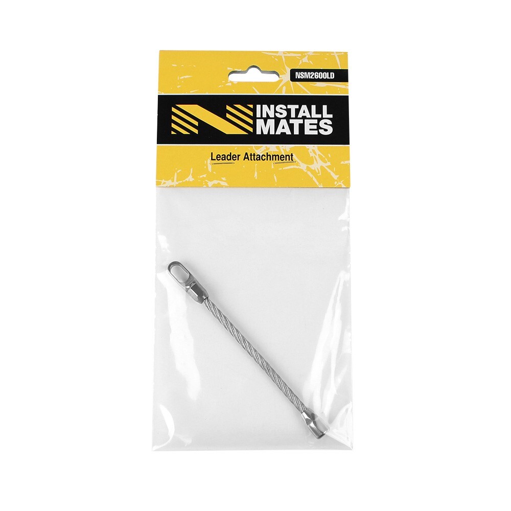 InstallMates™ Leader Attachment for Flex Wire and Cable Retrieving Rods (Silver)