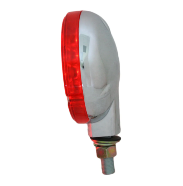 4″ SINGLE FACE PEARL LED PEDESTAL LIGHT RED/RED