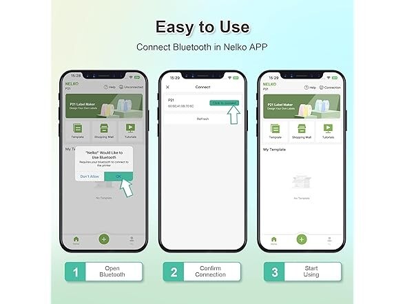 2023 NELKO P21 Mini Portable Bluetooth Label Maker