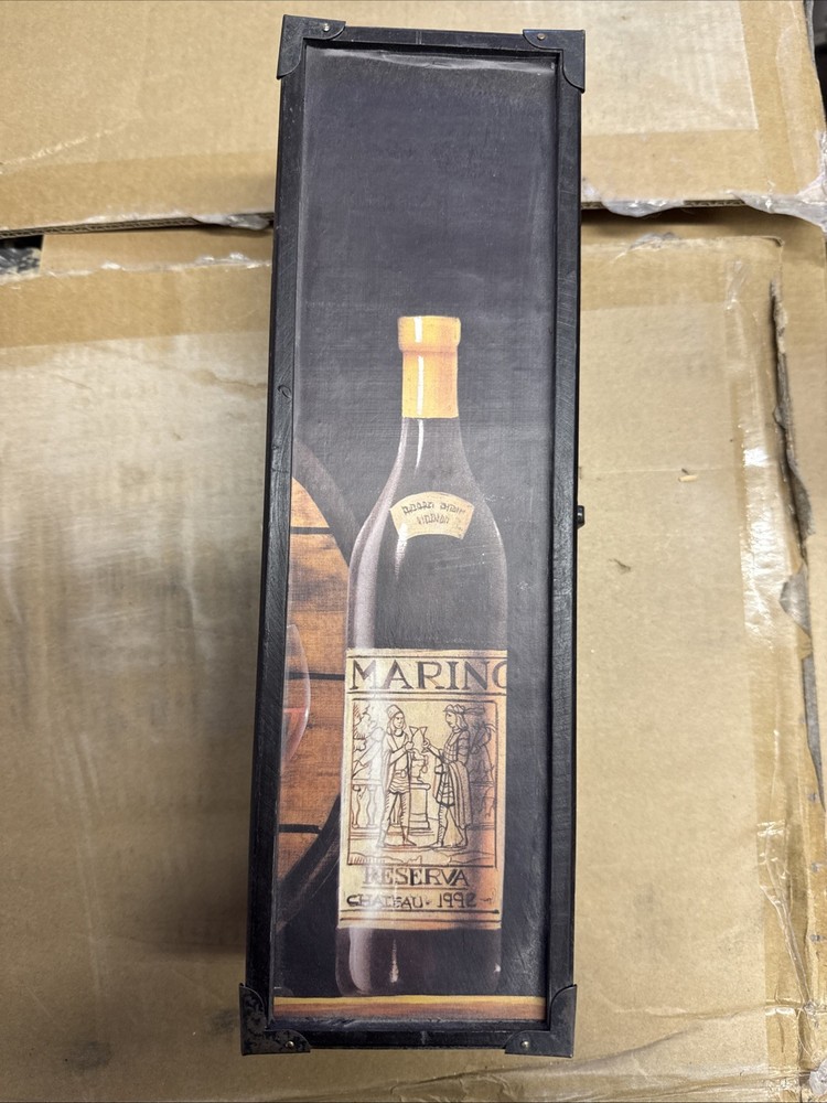 Vintage Wine Bottle Box, Empty. Marino Reserva