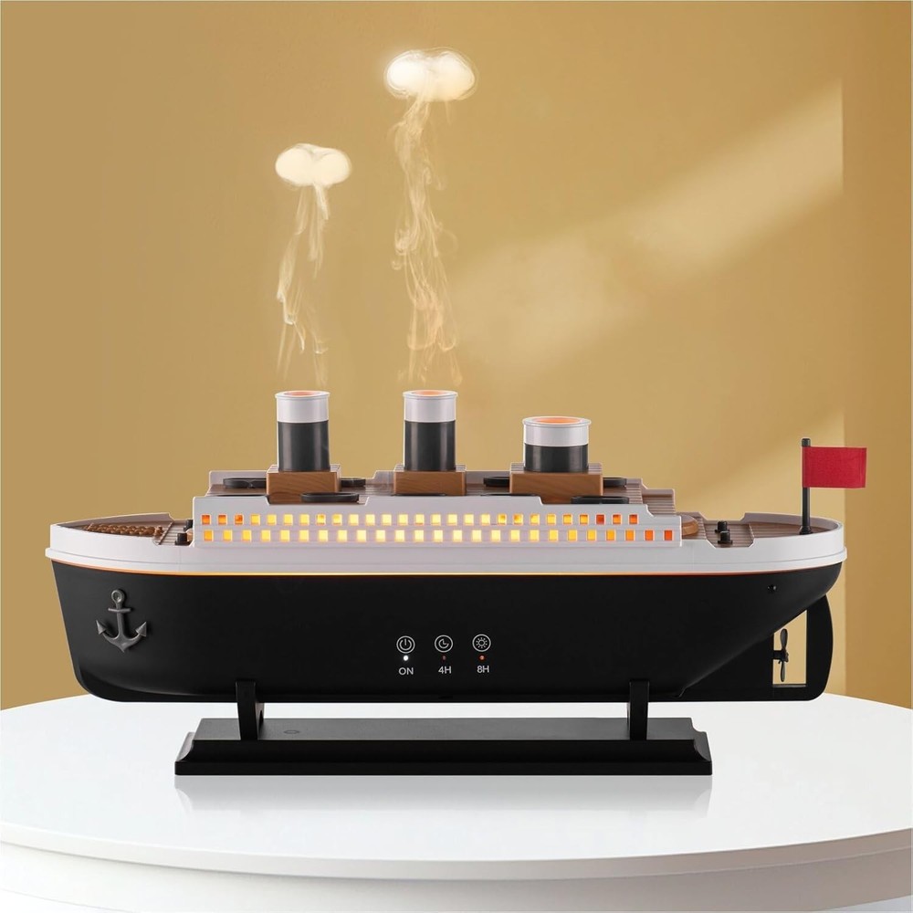 Titanic Ship Model Remote Control 250ml Essential Oil Aroma Humidifier Diffuser