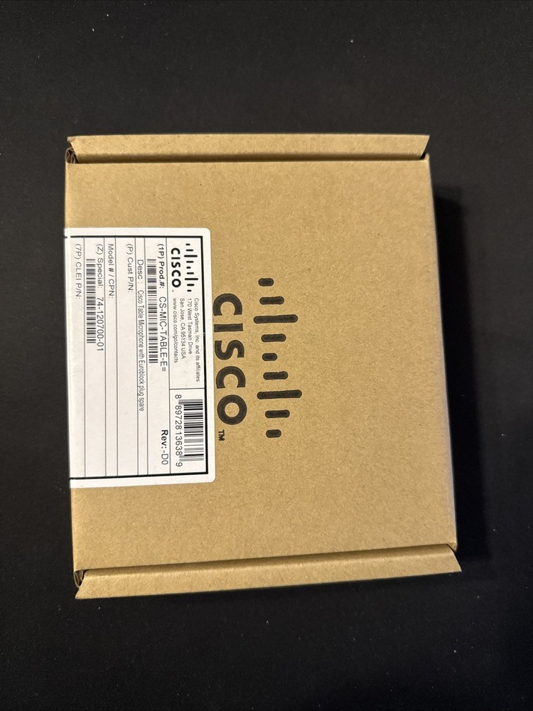 NEW Cisco CS-MIC-TABLE-E Tabletop Microphone with Euroblock Connector (R19)