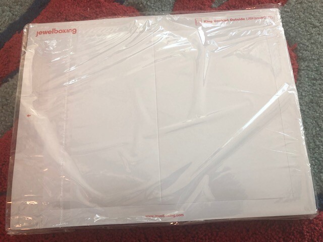 100 pcs Original Jewelboxing King DVD Case FRONT INSERTS ONLY MB9F