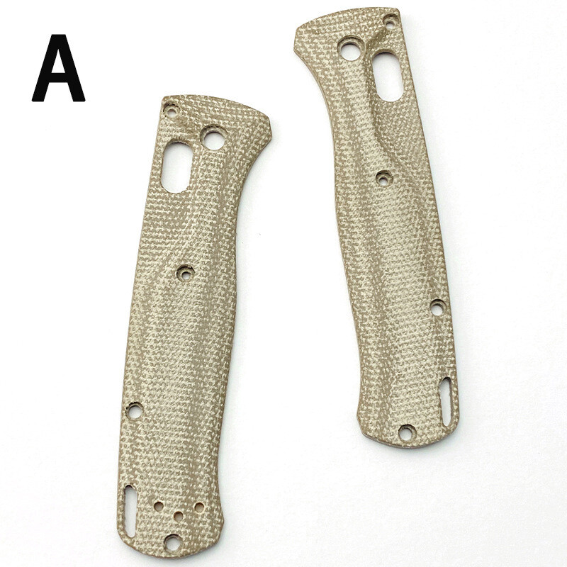 Brushed Custom Knife Handle Micarta Scales Patch Fit For Benchmade Bugout 535