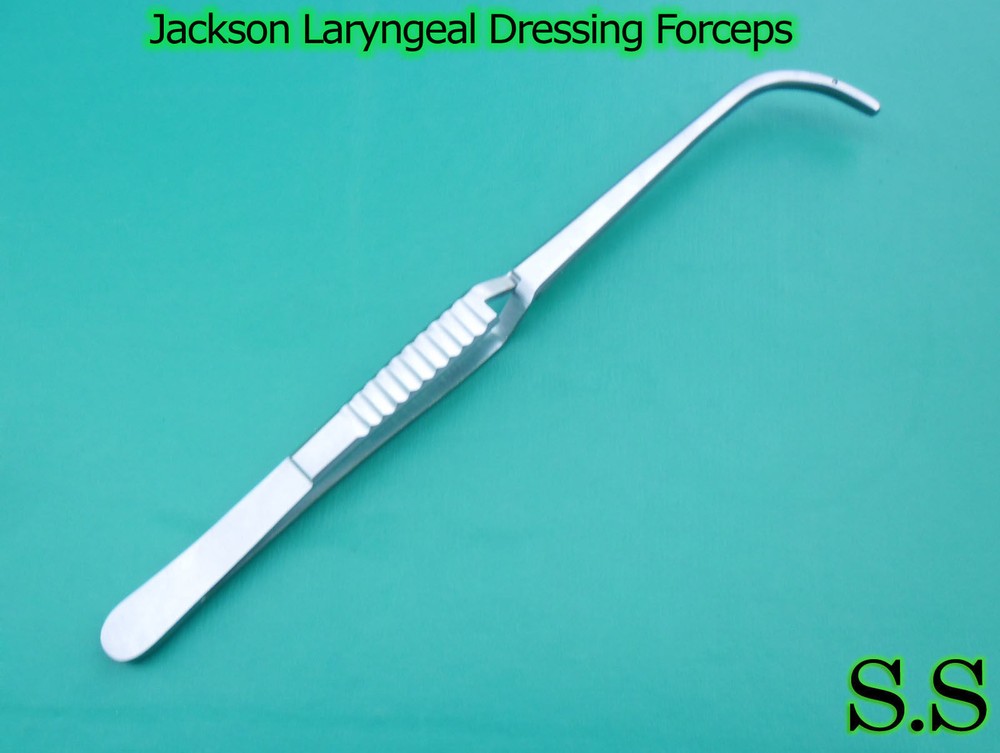 1 PCS Jackson Laryngeal Dressing Forceps 9.5'' Surgical Instruments