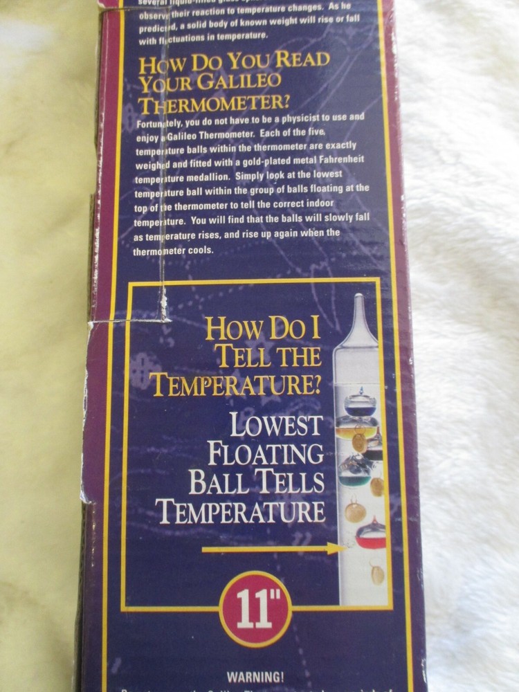 Galileo Thermometer NIB