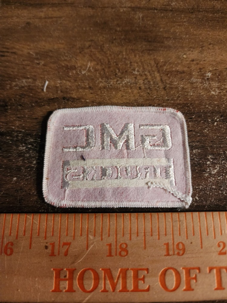 Vintage GMC Trucks Small Rectangular Sew On Patch FREE SHIPPING