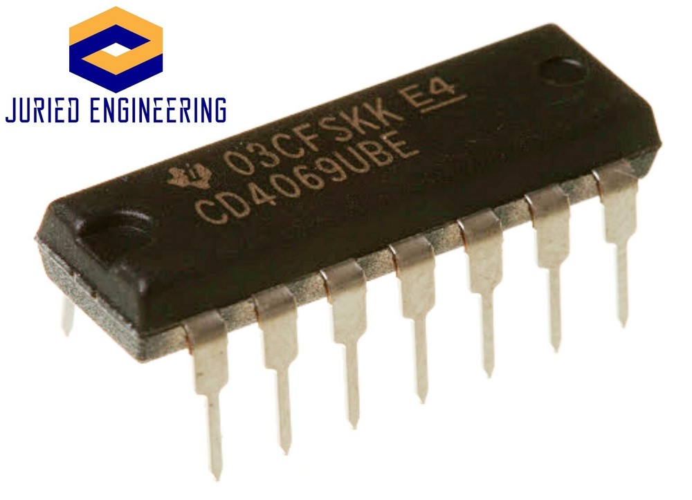 10PCS CD4069UBE CD4069 CMOS Hex Inverter Breadboard-Friendly