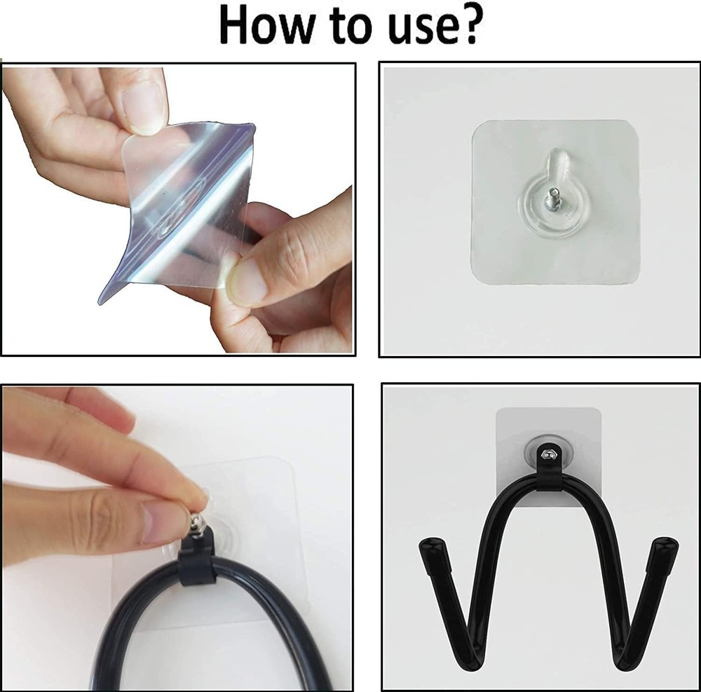 3 Pack Self Adhesive Game Controller Wall Mount Holder No Drill Storage Stand US