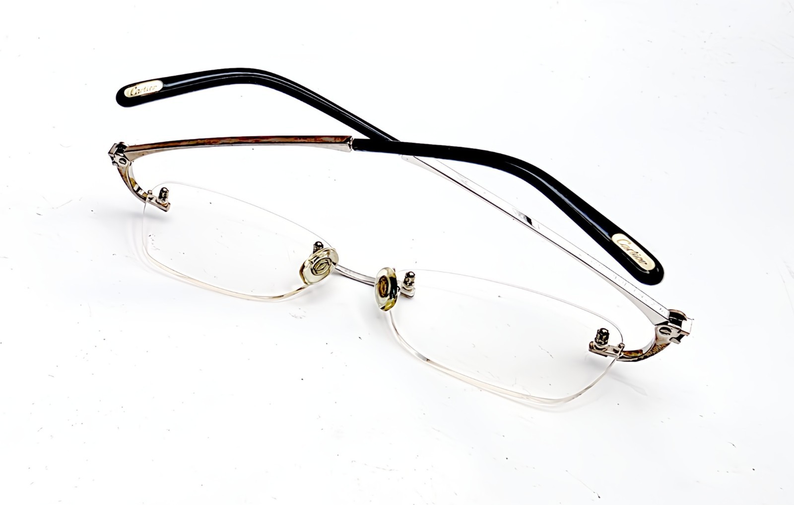 NEW! Authentic Cartier Silver/Black Temple Tips for Cartier Glasses - $59 Pair