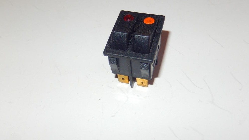DUAL TOGGLE SWITCH WITH PUSH IN BRASS TABS- NEW - SR71