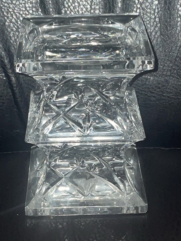 Waterford Crystal 5.5" Candle Pillar Eamonn Hartley Postmodern Bamboo