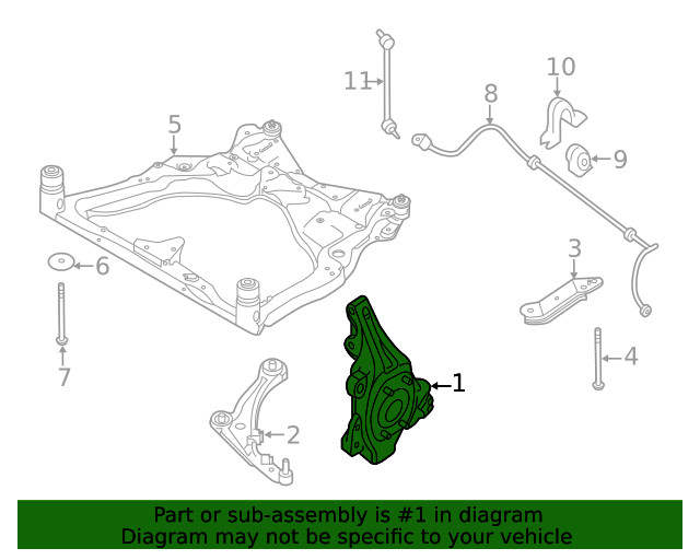 Genuine Nissan Steering Knuckle 40015-JP00A