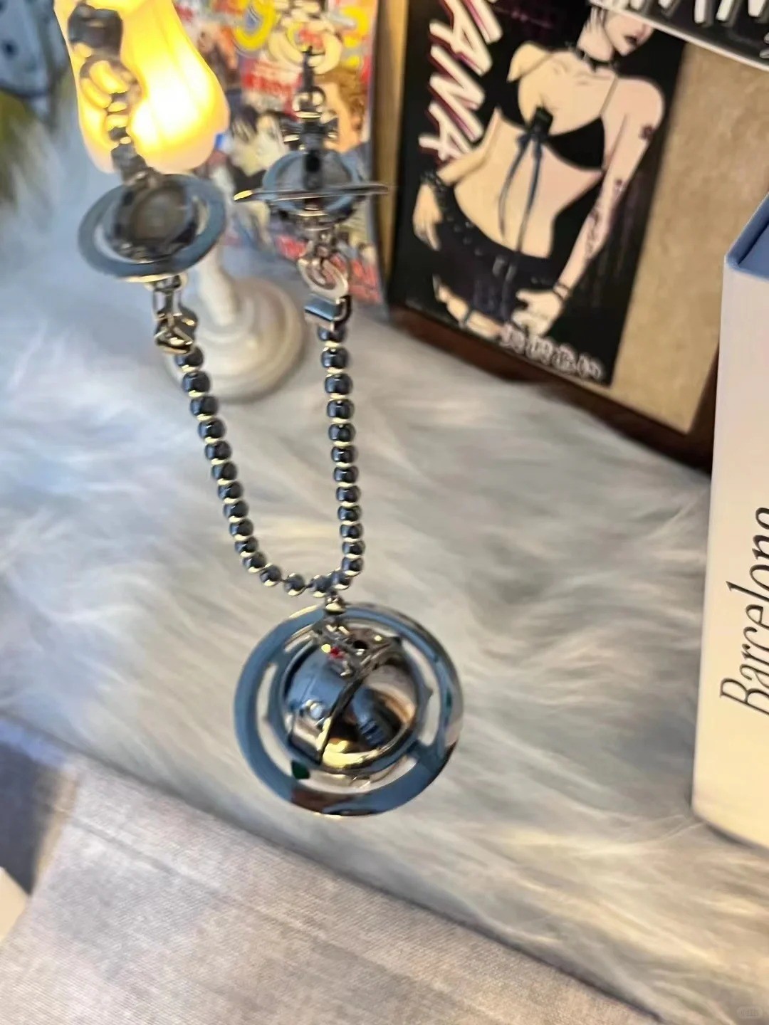 Vivienne Westwood Nana Anime Okazaki Shinichi Pendant Lighter Two Orbs Chain SL