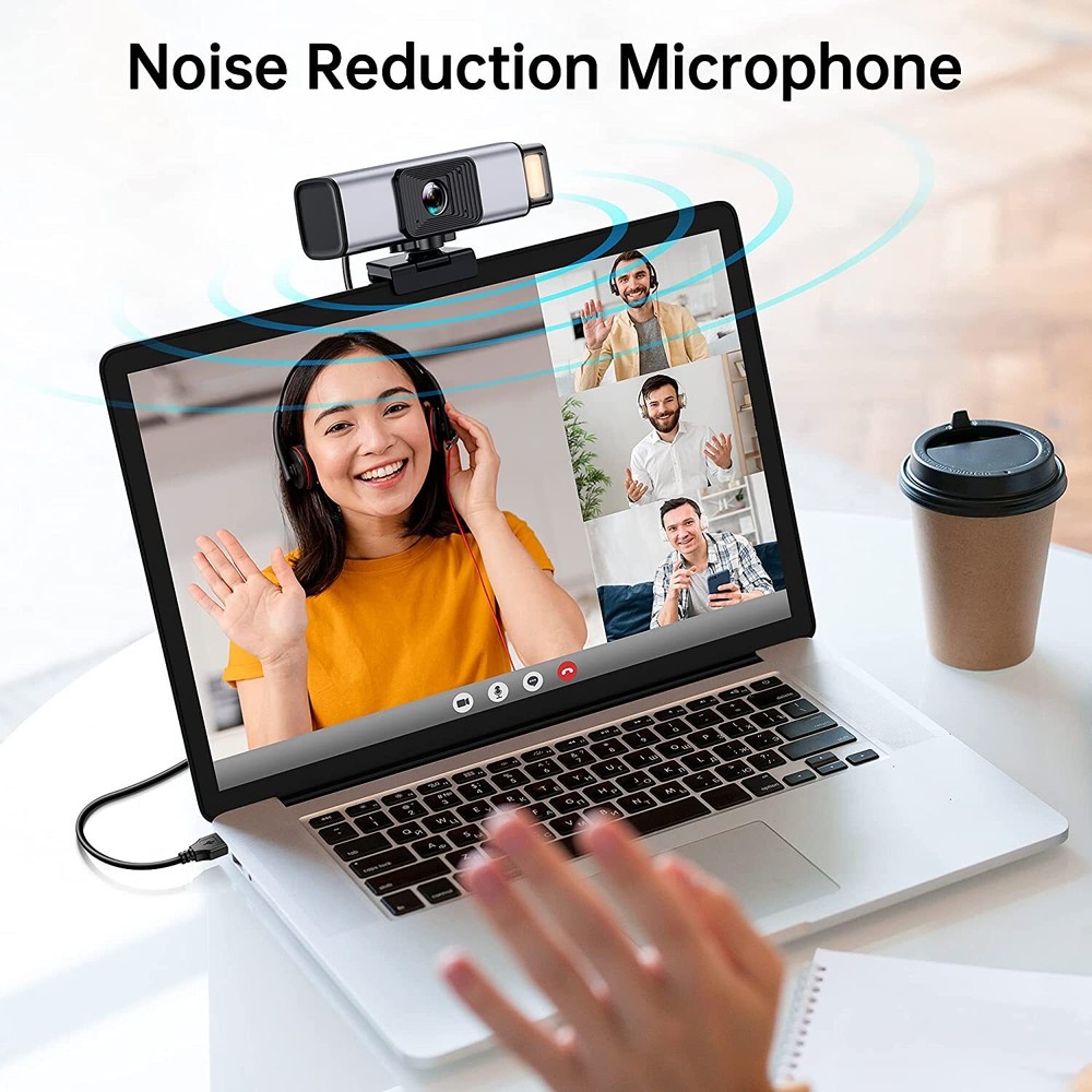 FHD 1080p Webcam with Mic &Privacy Protection, USB Plug&Play Computer Camera