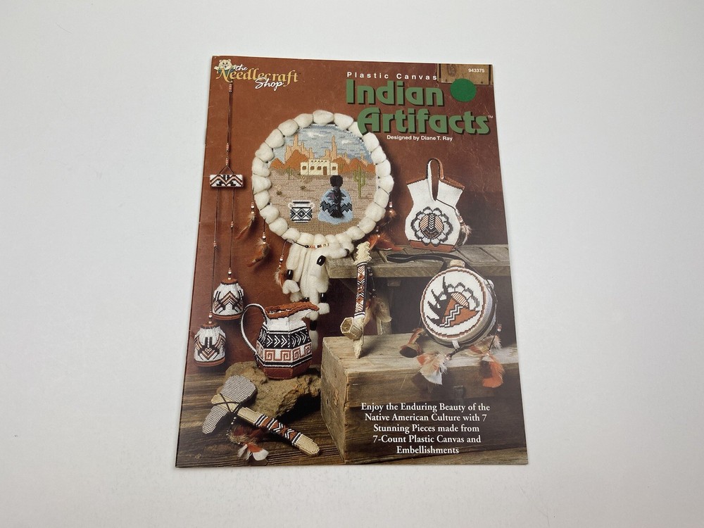 The Needlecrafts Art Indian Artifacts Plastic Canvas Needlepoint Pattern