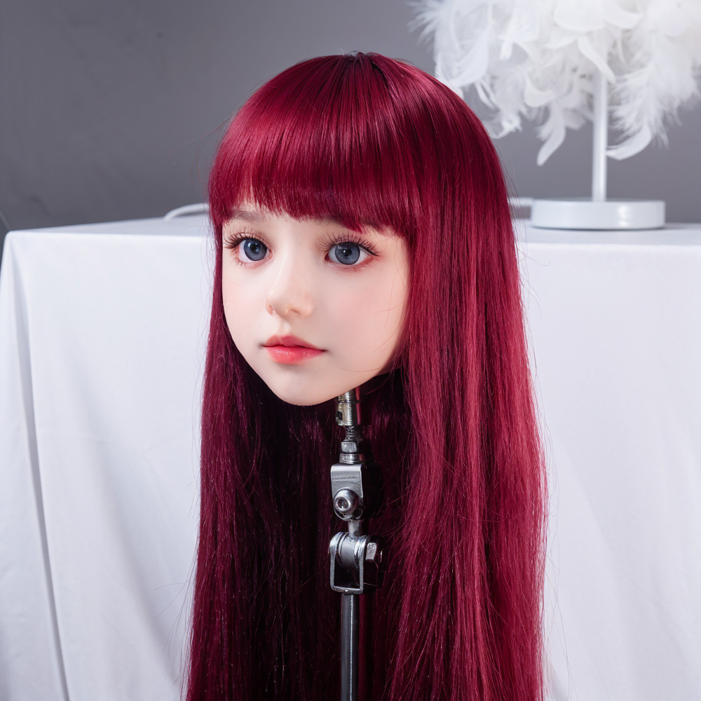 Super cool female head model,short hair,TPE material,perfect girlfriend,soft tex