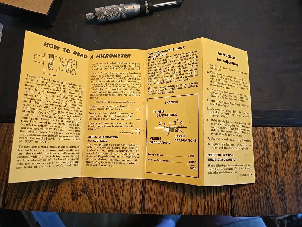 Central Tool Company MICROMETER 12RL" W/ Box