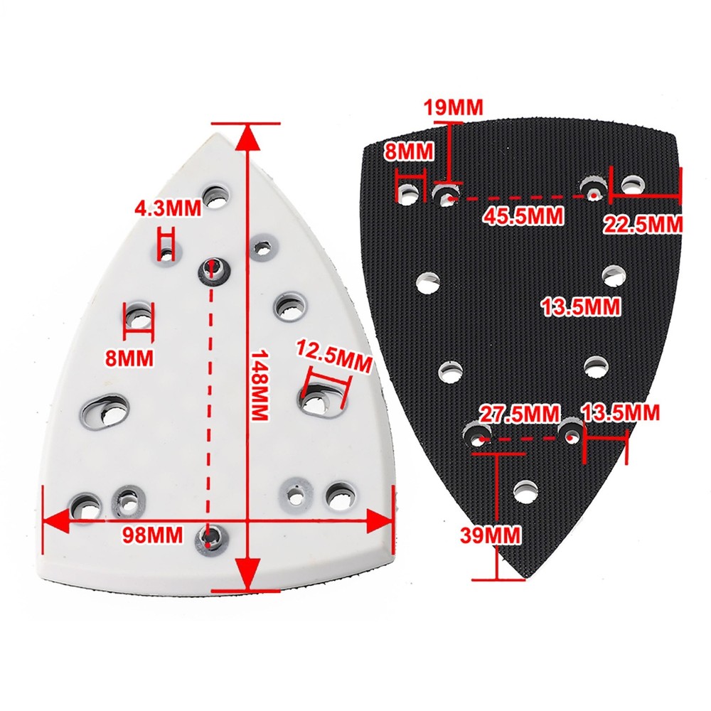 Sanding Pad Soft Disc Replacement Tool Assembly Backup Plate Dust-Free