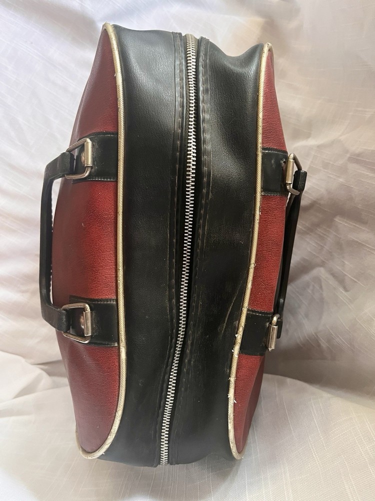 Vintage Red And Black Bowling Bag