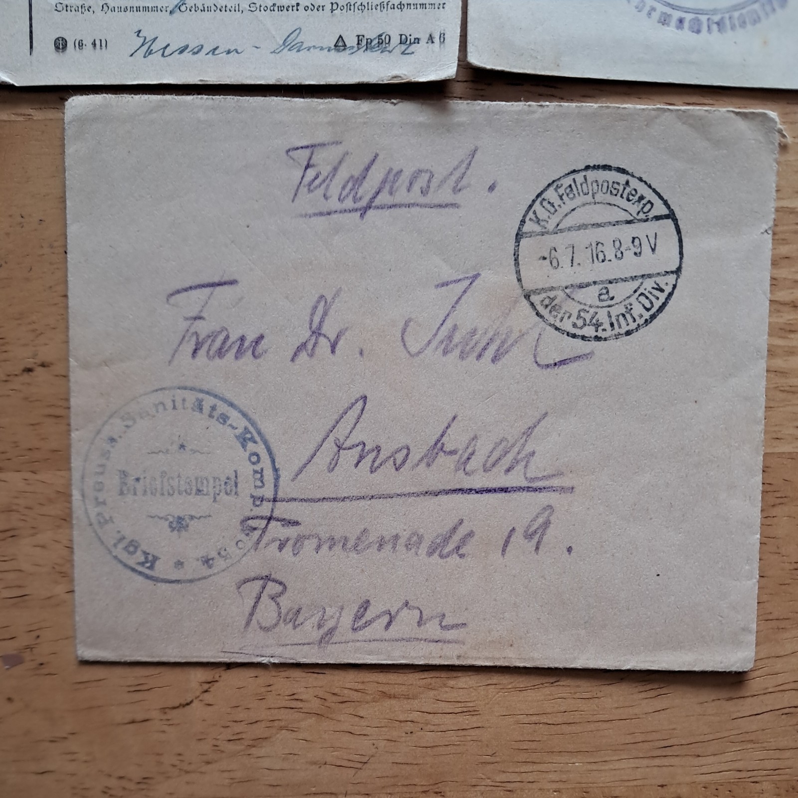 MILITARY MAIL 3 x GERMAN GERMANY FELDPOST COVERS ,