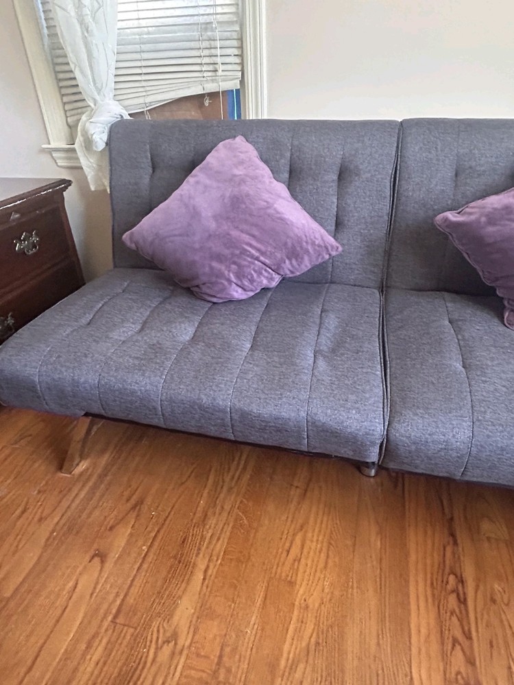 Grey Couch with 2 side pillows