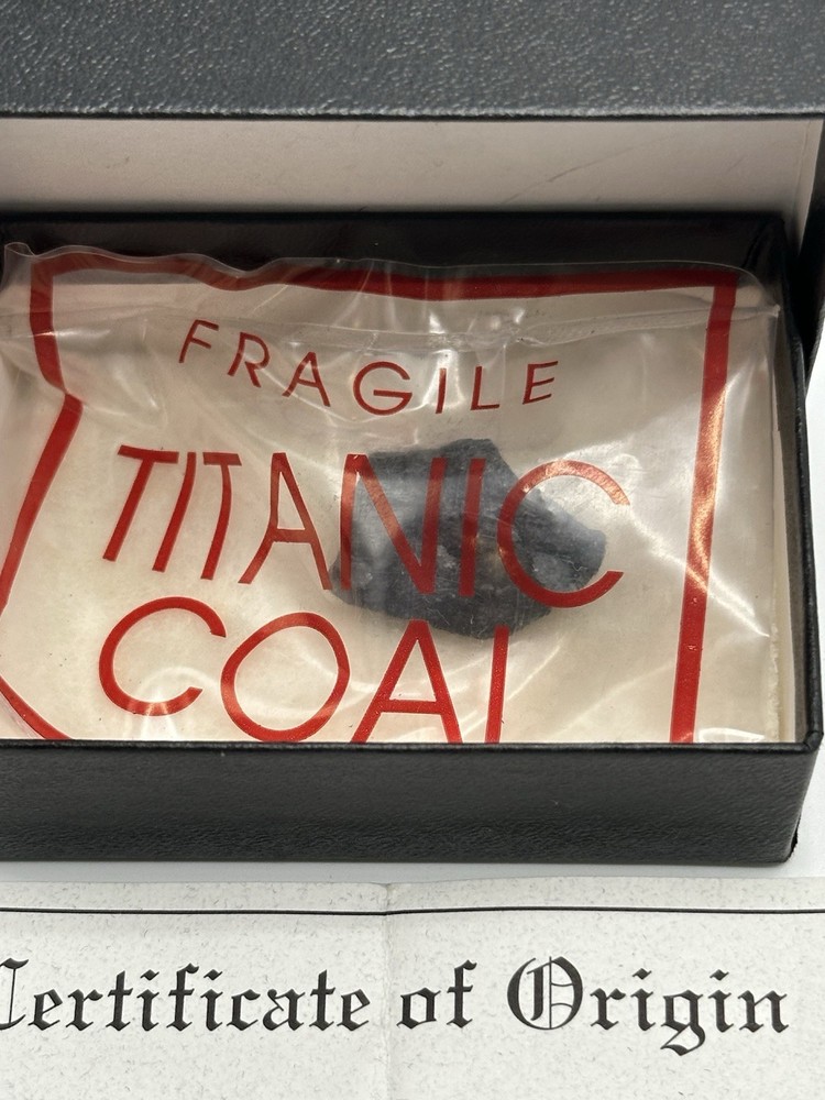 Authentic Coal From The Titanic.