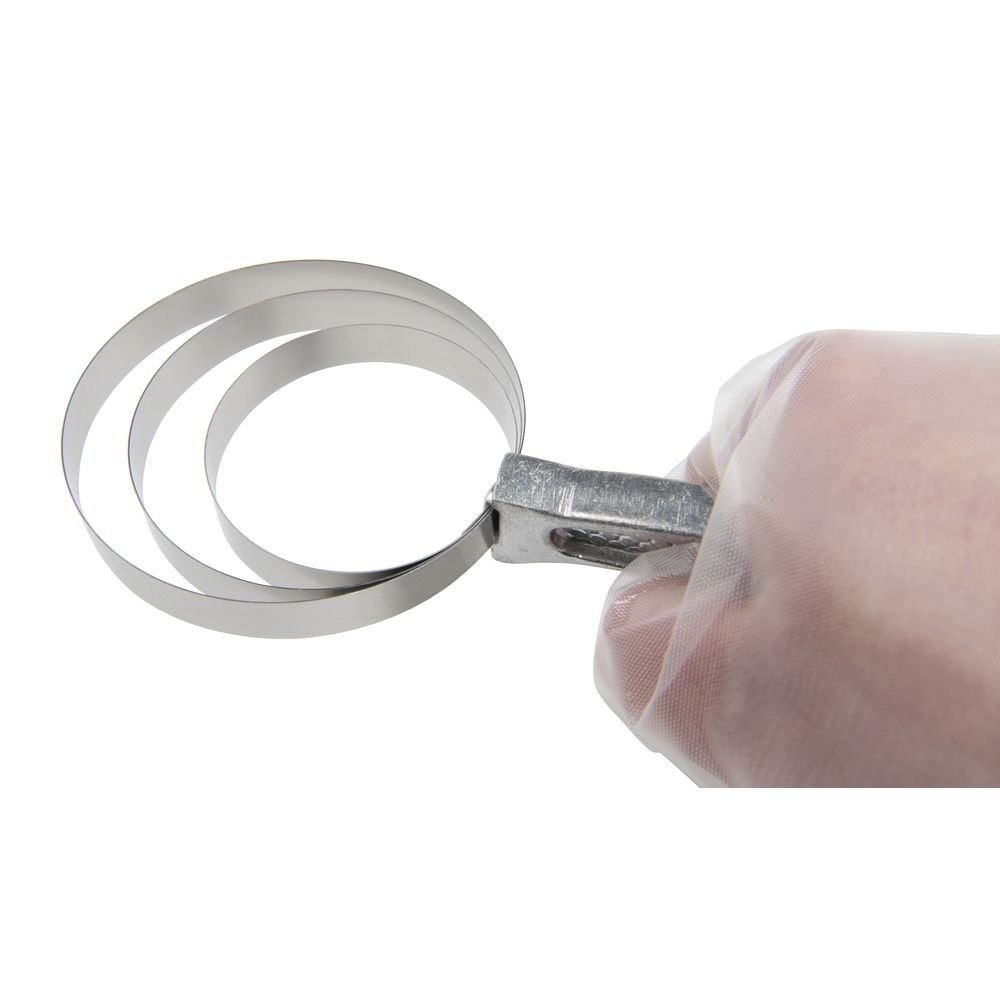 Alfa 077BSS Bone Dust Scraper, Round - 8"L x 4"W