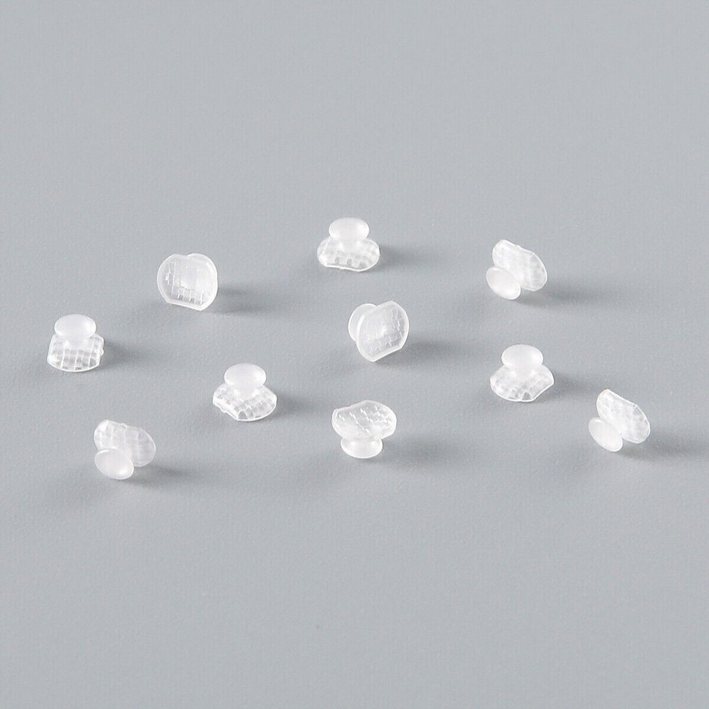 50 Pcs Dental Bondable Composite Ceramic Lingual Button Rectangular Transparent