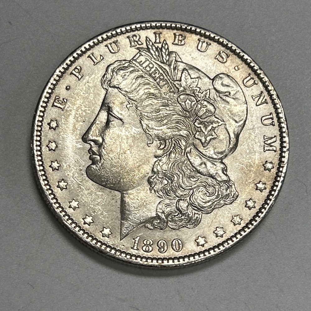 1890 $1 Morgan Silver Dollar BU Uncirculated