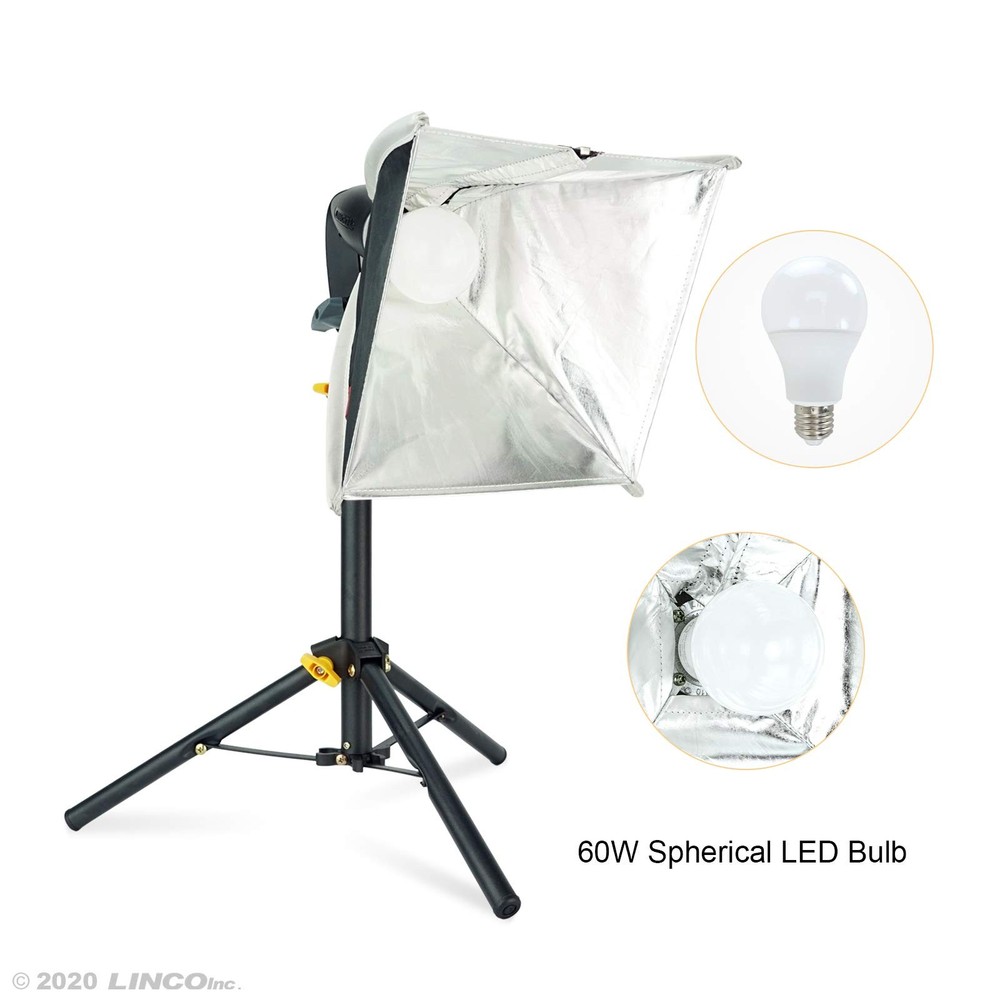 Tabletop Softbox LED Lighting Kit 8x8 Photo Video Light