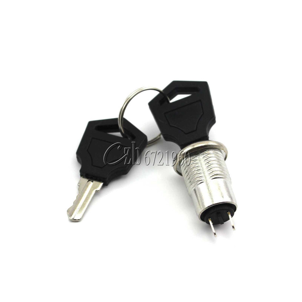 2PCS S1203 Security Power Locks Phone Lock Electronic Key Switch + Free Keys