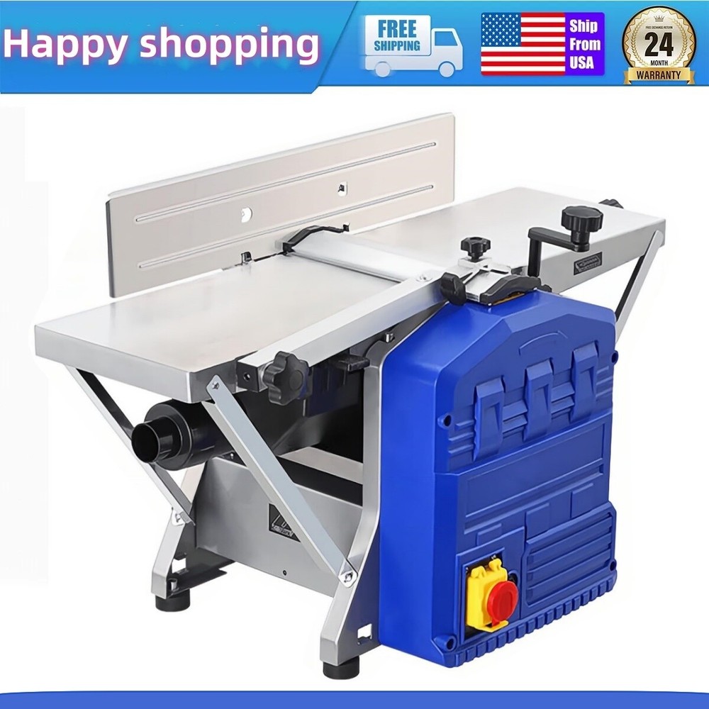 1250W Power Benchtop Planer Wood Planer Dual Planing Function 29"*8" Worktable