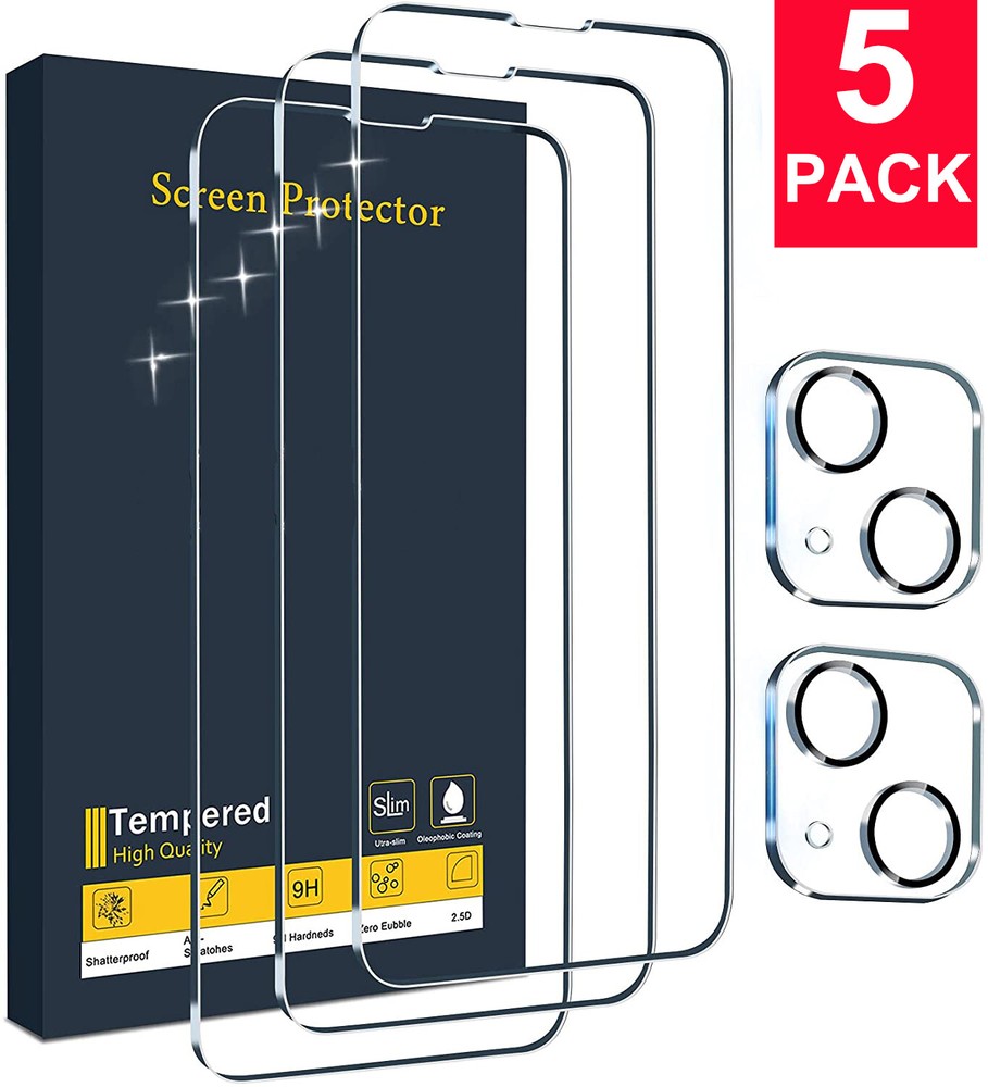 Bundle For iPhone 13 Pro Max Mini Tempered Glass Screen Protector Film Coverage