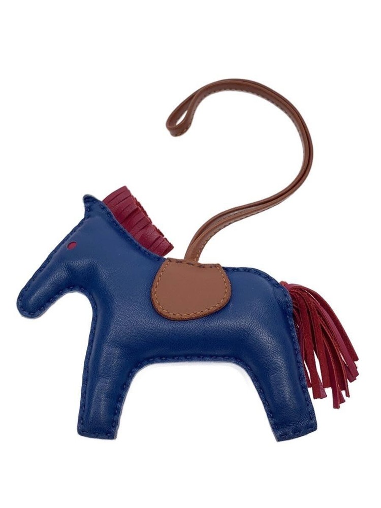 HERMES Keychain Rodeo PM NVY Women's Used