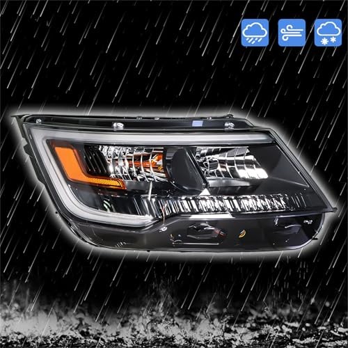 Passenger Side Headlights Assembly Halogen with DRL Replacement for Explorer
