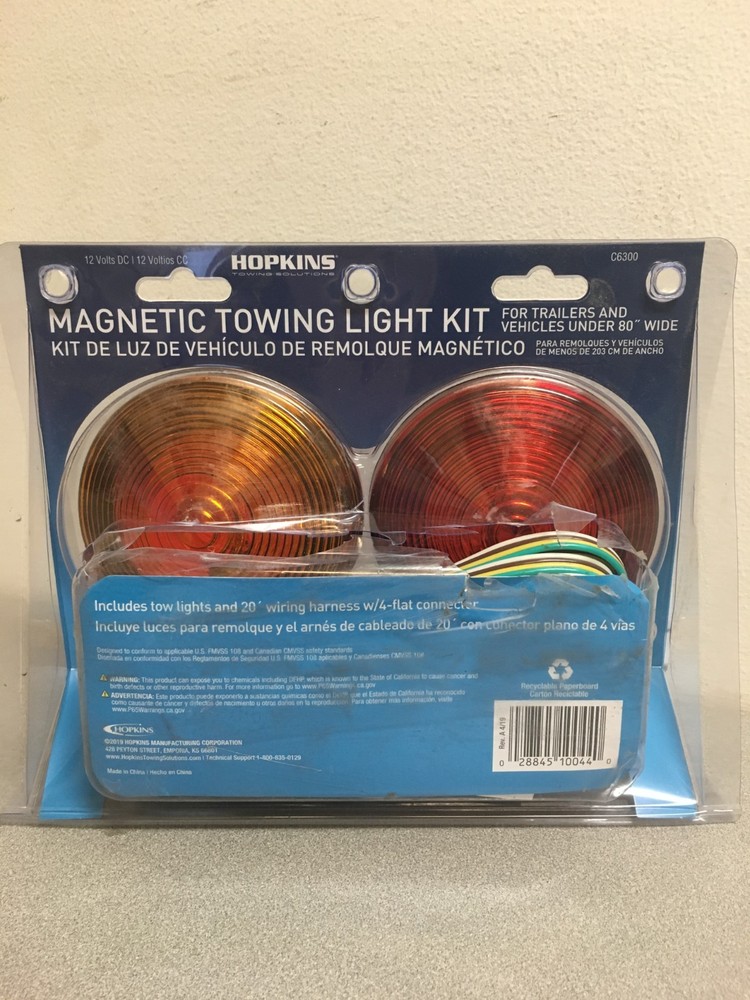 Hopkins Amber/Red Round Towing Light Kit