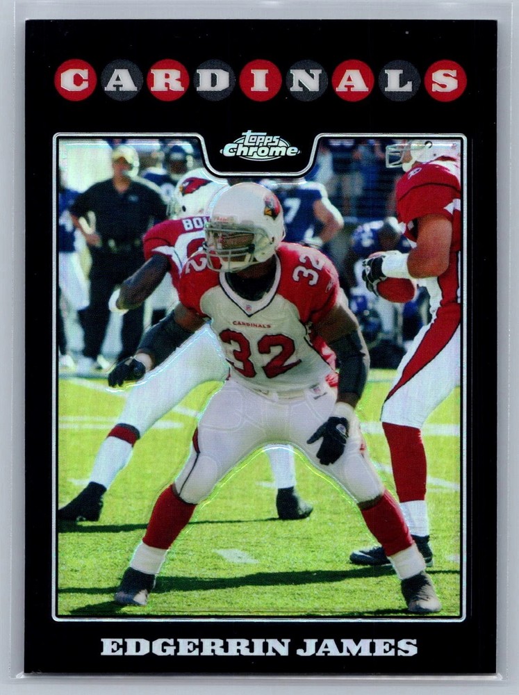 !!!    EDGERRIN JAMES  TOPPS CHROME  REFRACTOR  FOOTBALL  CARD $$