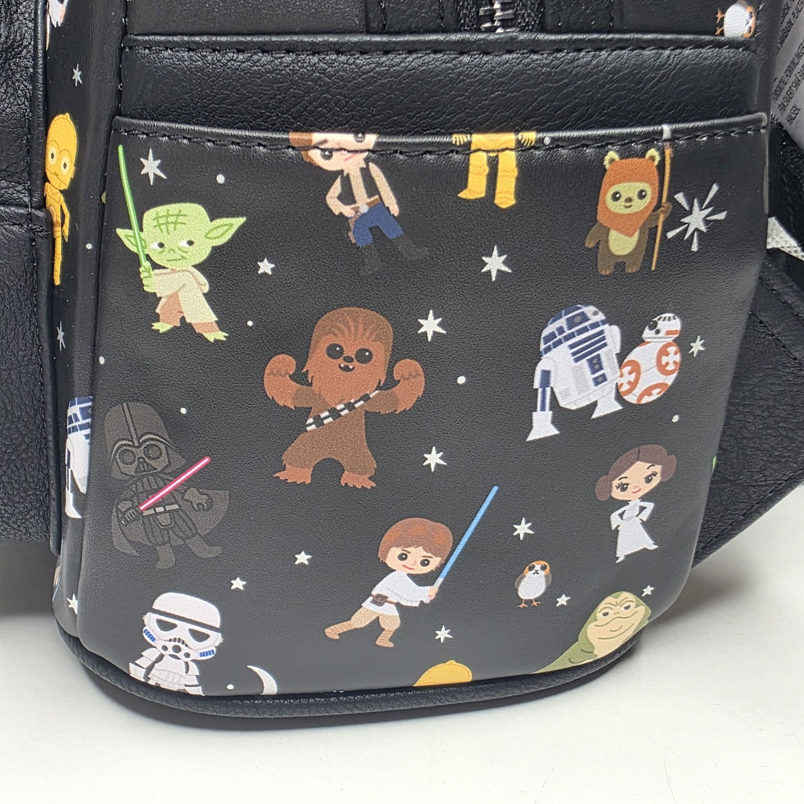 Disney Parks Loungefly Star Wars Characters Mini Backpack Black NWT 2024