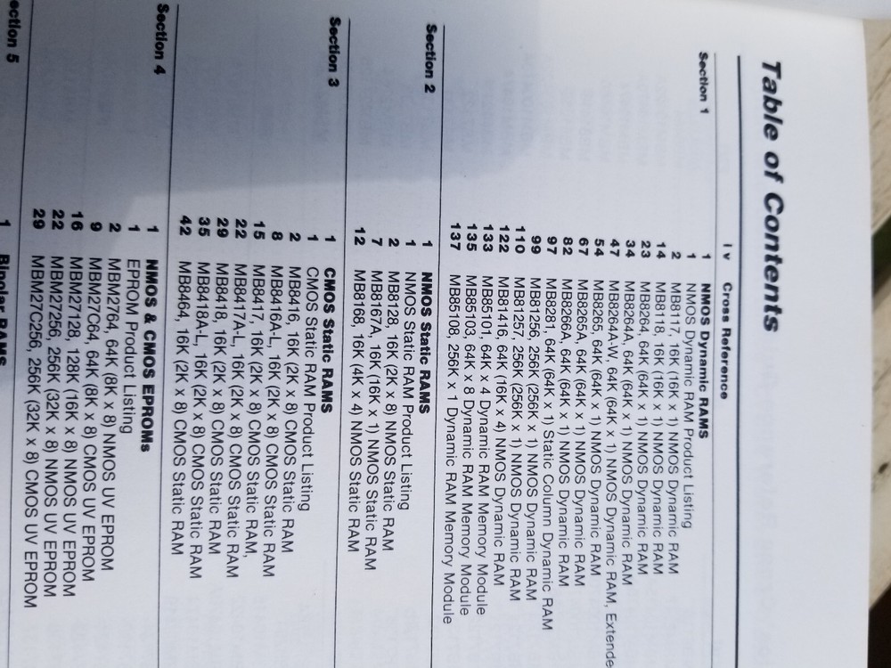 2 VINTAGE MICROELECTRONICS ELECTRONICS BOOKS MEMORY DATA 1983, 1984 FUJITSU