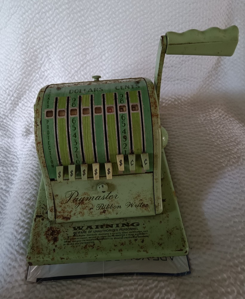 Paymaster Ribbon Writer Series 8000-No Key.