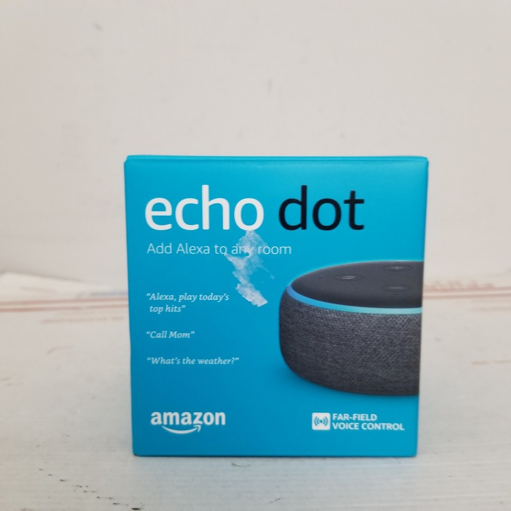 Amazon Echo Dot 3rd Generation Smart Speaker - Charcoal New Open Box